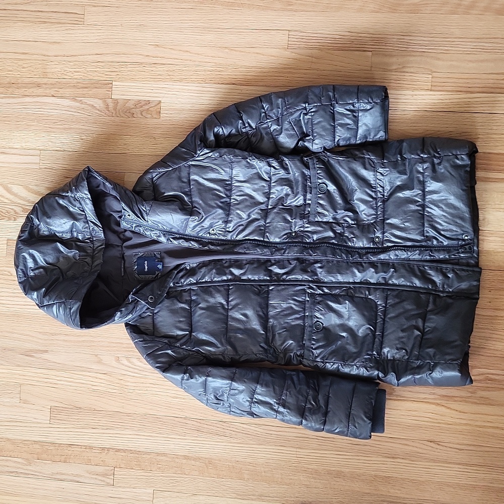 GAP CHILDREN'S  PUFFER COAT SIZE LARGE, COLOR CHARCOAL